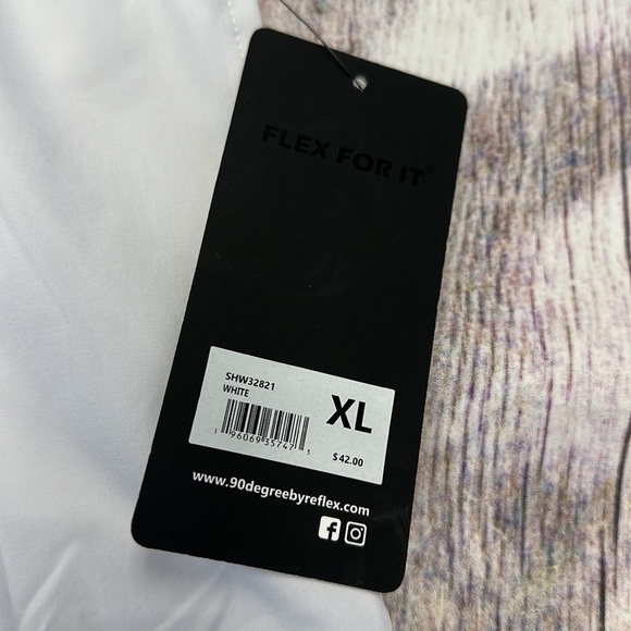 90 Degree by Reflex • White Active Shorts • Sz XL • NWT! - Picture 5 of 14